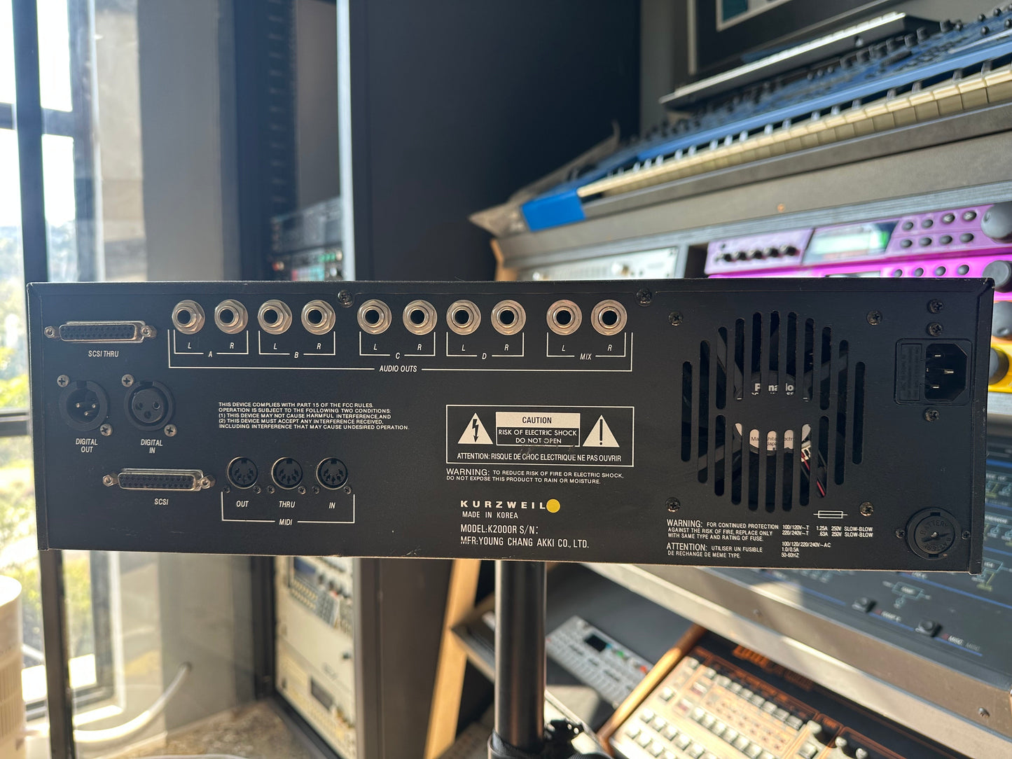 Kurzweil K2000RS rear