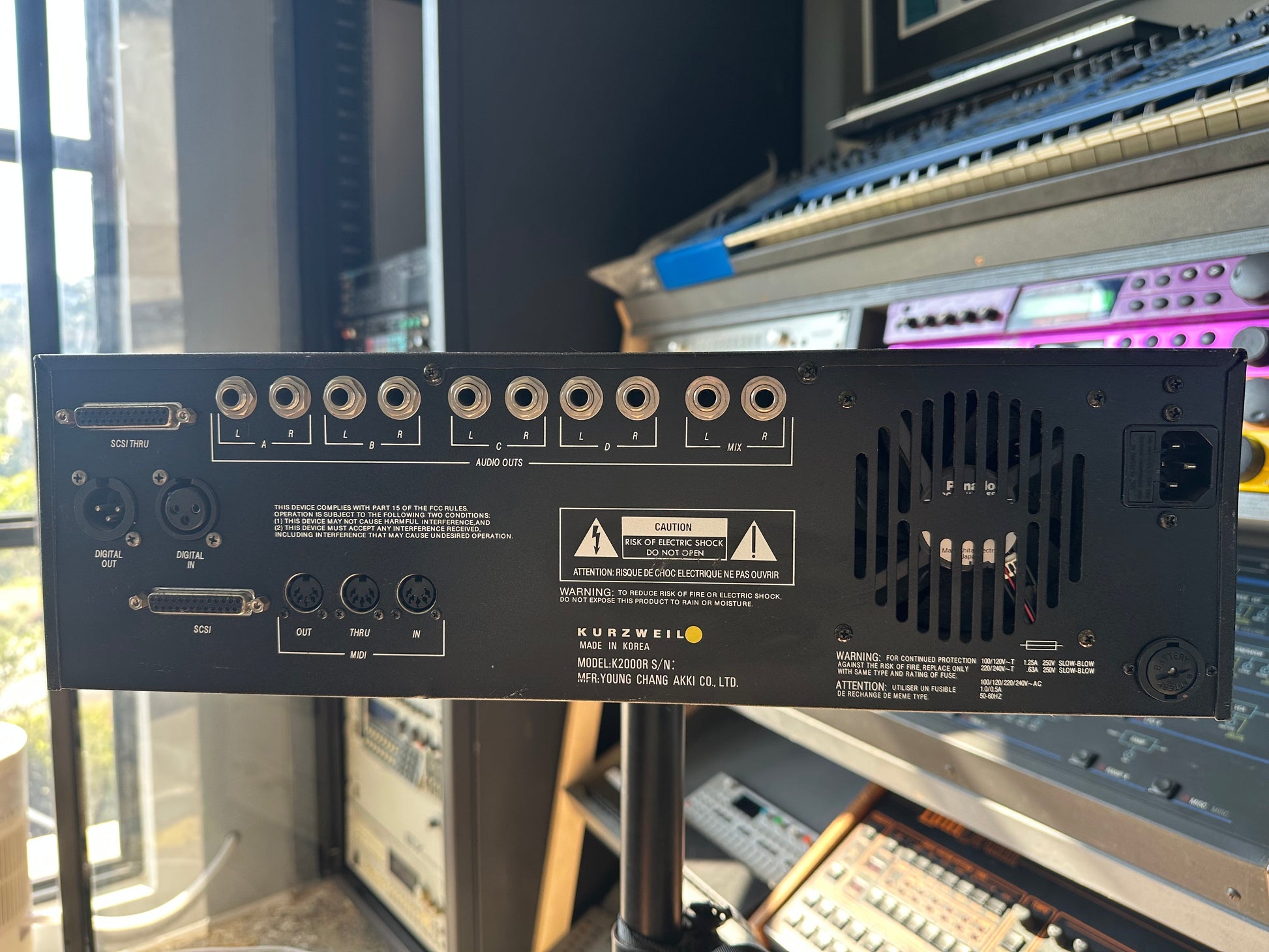 Kurzweil K2000RS rear