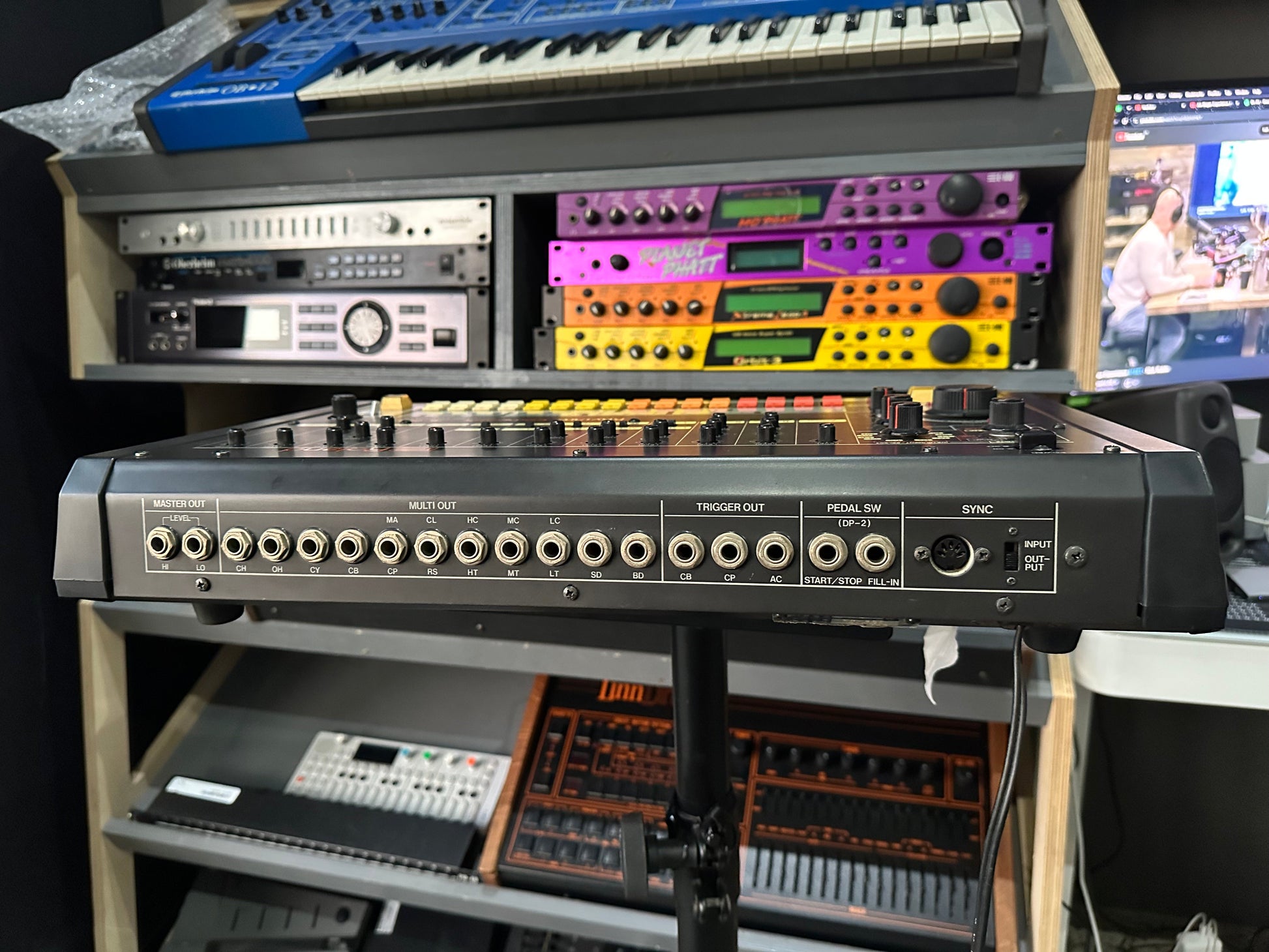Roland TR-808 with original overlay sheet
