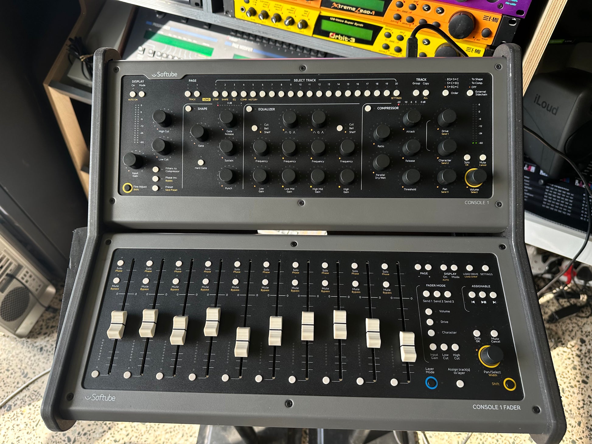 Softube Console 1 and Console 1 Fader mixing system