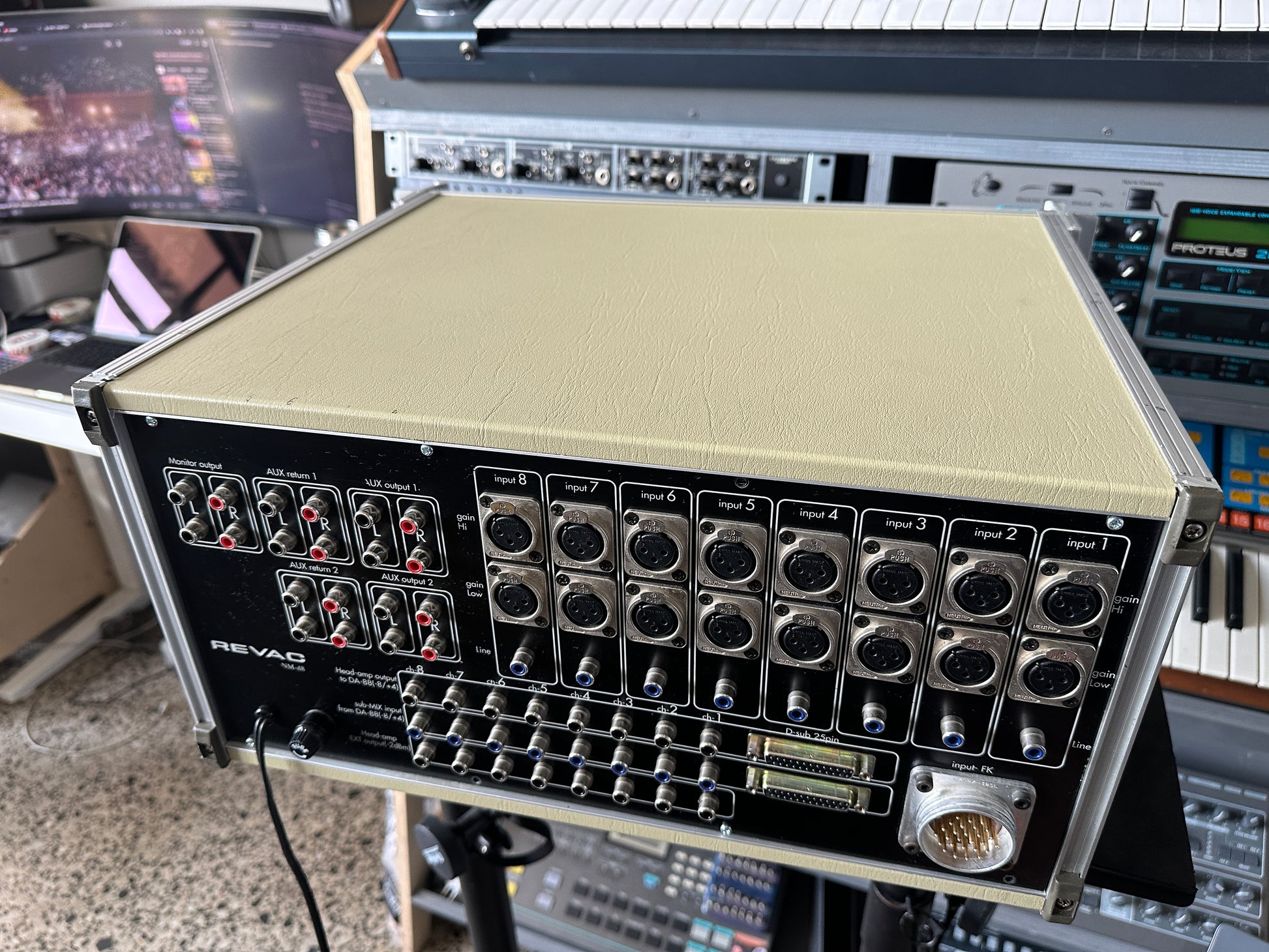 REVAC NM-88 8-channel microphone preamplifier