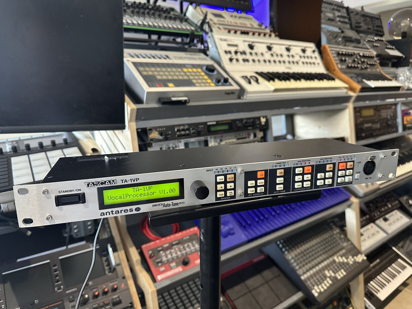 Tascam TA-1VP vocal processor angle