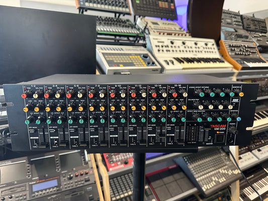 Tascam MM-200: A 16-Channel Keyboard Line Mixer That Folds a Studio Into a Rack