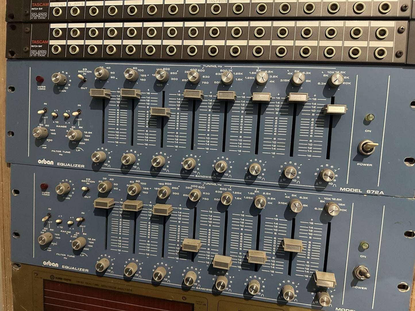 Orban 672A parametric equalizer matched pair
