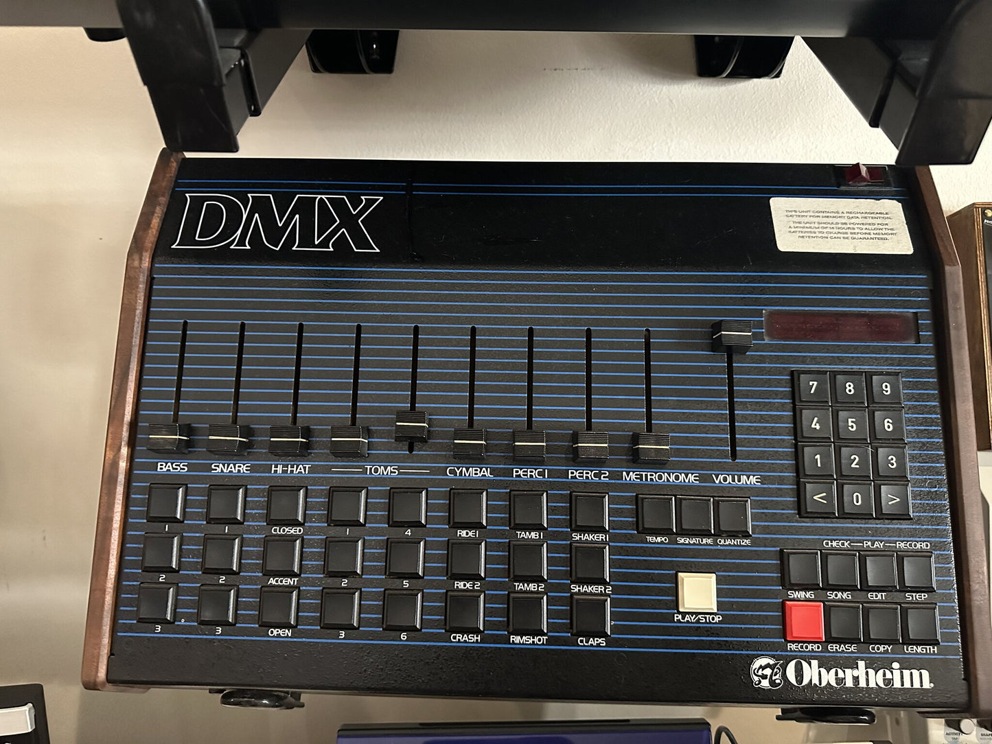 Oberheim DMX vintage digital drum machine