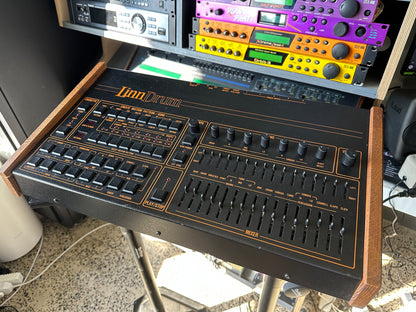 LinnDrum vintage drum machine front panel