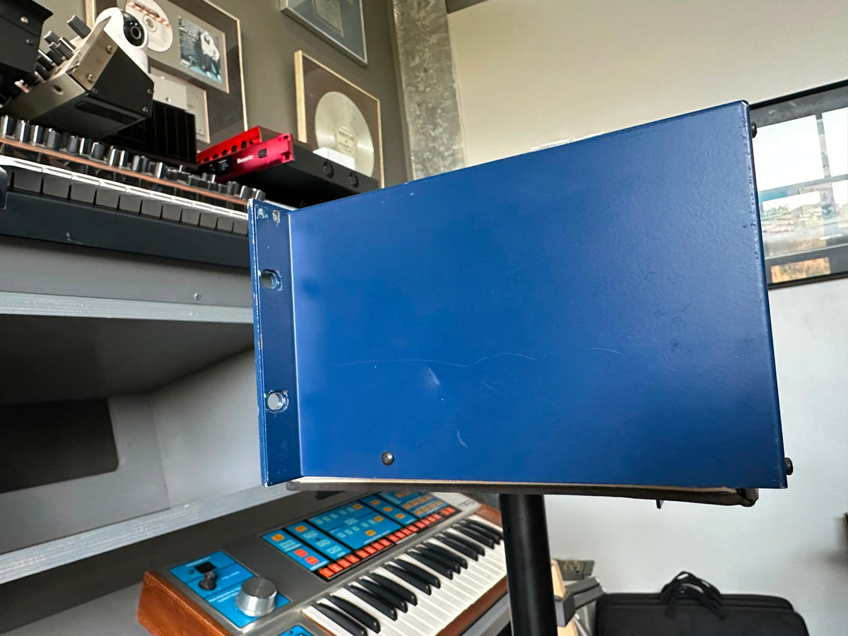 Novation Supernova rack synth, angled side view