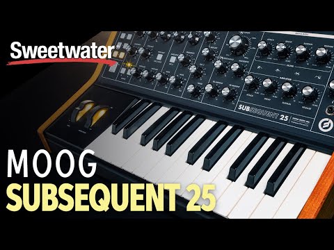 Moog Subsequent 25 analog synth demo