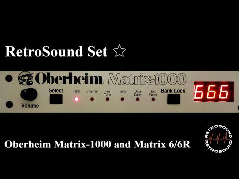 Oberheim Matrix-1000 analog synthesizer demo by RetroSound