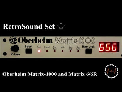 Oberheim Matrix-1000 analog synthesizer demo by RetroSound