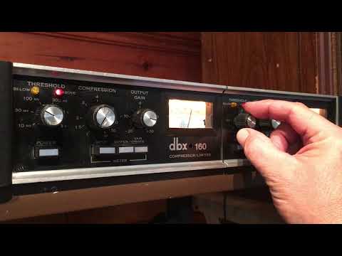 dbx 160 VU compressor drum loop demo