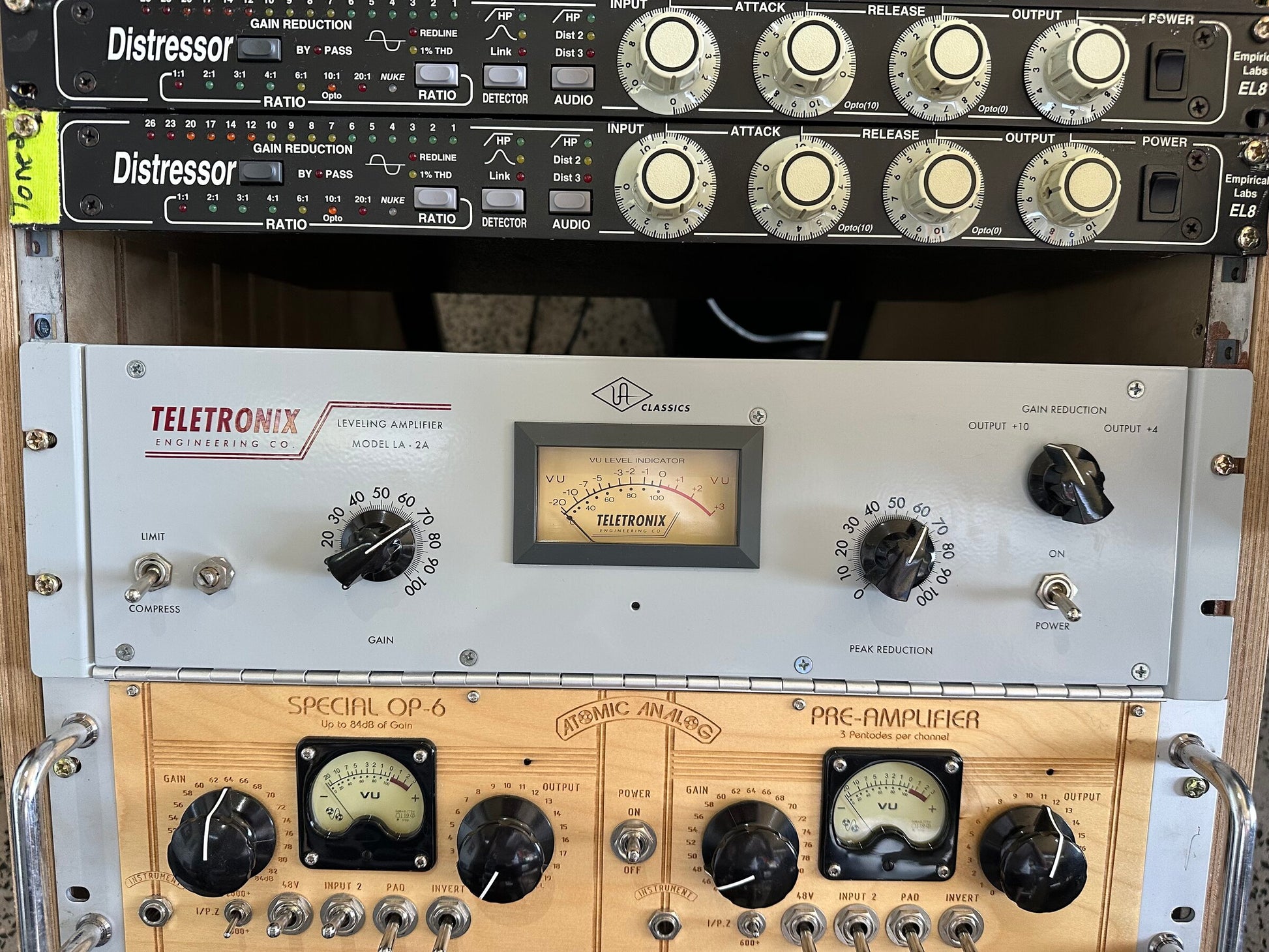 Teletronix LA-2A leveling amplifier front panel